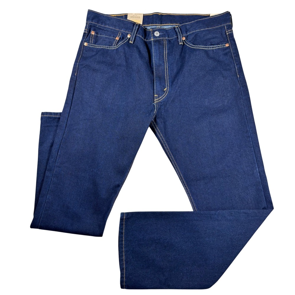 NWT Levis 513 Slim Straight Jeans Mens 36x30 Dark Indigo Blue Denim 085133175